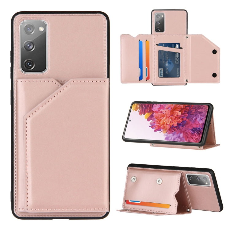 Skin Feel PU + TPU + PC Back Cover Shockproof Case with Card Slots & Holder & Photo Frame, For OPPO Realme 7, For Samsung Galaxy A50 & A30s & A50s, For OPPO Realme C11, For Samsung Galaxy A70 & A70s, For OPPO Realme C15, For Samsung Galaxy M60s & A81��...