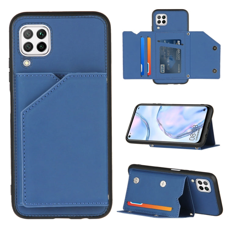 Skin Feel PU + TPU + PC Back Cover Shockproof Case with Card Slots & Holder & Photo Frame, For OPPO Realme 7, For Samsung Galaxy A50 & A30s & A50s, For OPPO Realme C11, For Samsung Galaxy A70 & A70s, For OPPO Realme C15, For Samsung Galaxy M60s & A81��...