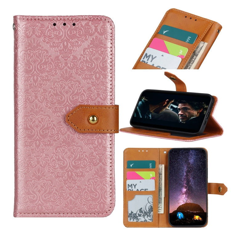 European Floral Embossed Copper Buckle Horizontal Flip PU Leather Case with Holder & Card Slots & Wallet & Photo Frame, For Xiaomi Mi 10 Lite 5G, For Xiaomi Mi 10T Lite 5G, For Sony Xperia L4, For Sony Xperia 1 II, For Xiaomi Poco M3, For Xiaomi Redmi ...