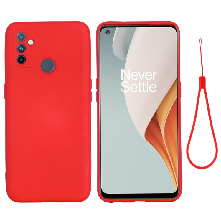 Pure Color Liquid Silicone Shockproof Full Coverage Case, For OnePlus Nord N100, For Xiaomi Redmi Note 9 4G (CN Version), For Xiaomi Redmi Note 9 5G (CN Version)