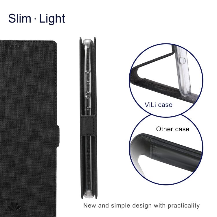 ViLi K Series Shockproof TPU + PU Leather Magnetic Buckle Horizontal Flip Case with Card Slots & Wallet & Holder, For Huawei Mate 40 Pro+