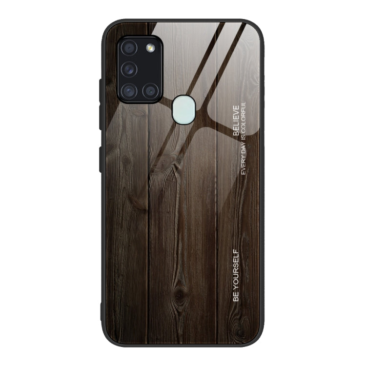 Wood Grain Glass Protective Case