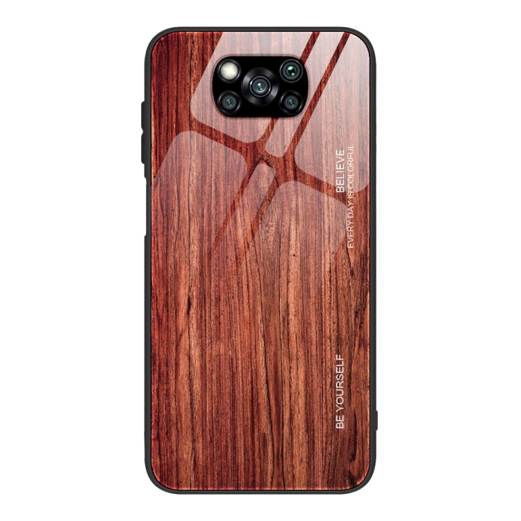 Wood Grain Glass Protective Case