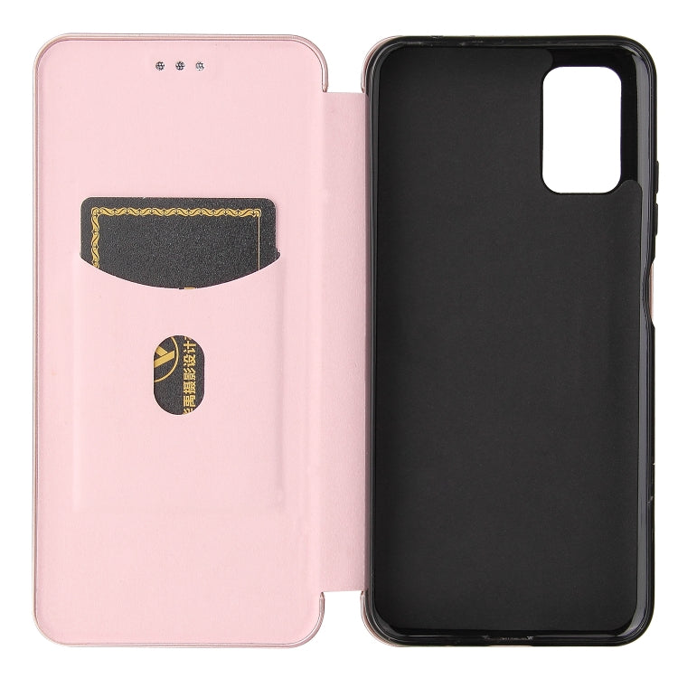 Carbon Fiber Texture Magnetic Horizontal Flip TPU + PC + PU Leather Case with Card Slot, For HTC Desire 21 Pro, For vivo Y51 2020, For OnePlus 9, For UMIDIGI A7S