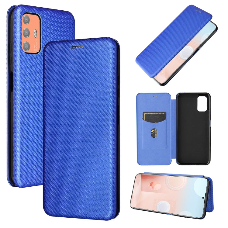 Carbon Fiber Texture Magnetic Horizontal Flip TPU + PC + PU Leather Case with Card Slot, For HTC Desire 21 Pro, For vivo Y51 2020, For OnePlus 9, For UMIDIGI A7S