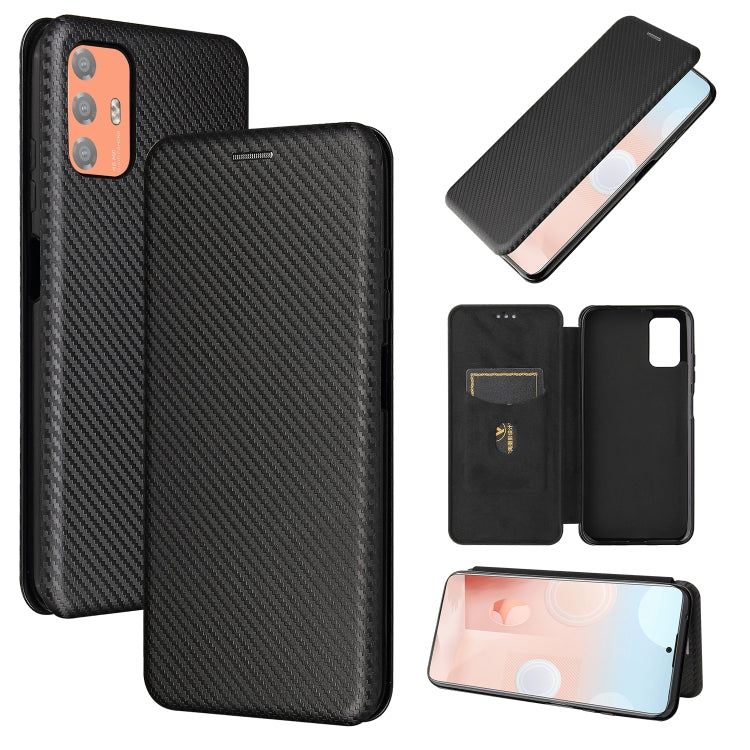 Carbon Fiber Texture Magnetic Horizontal Flip TPU + PC + PU Leather Case with Card Slot, For HTC Desire 21 Pro, For vivo Y51 2020, For OnePlus 9, For UMIDIGI A7S