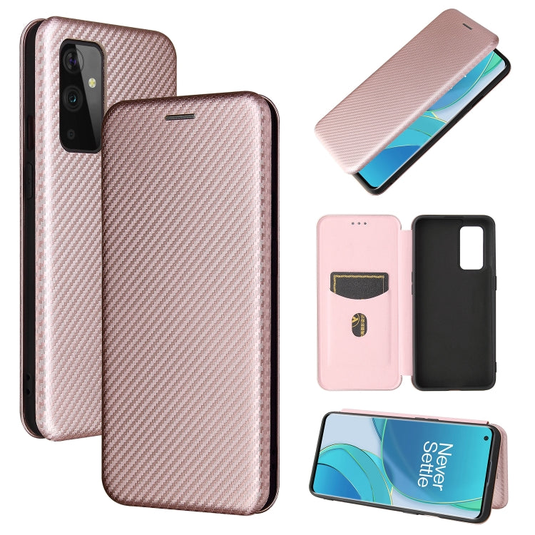 Carbon Fiber Texture Magnetic Horizontal Flip TPU + PC + PU Leather Case with Card Slot, For HTC Desire 21 Pro, For vivo Y51 2020, For OnePlus 9, For UMIDIGI A7S