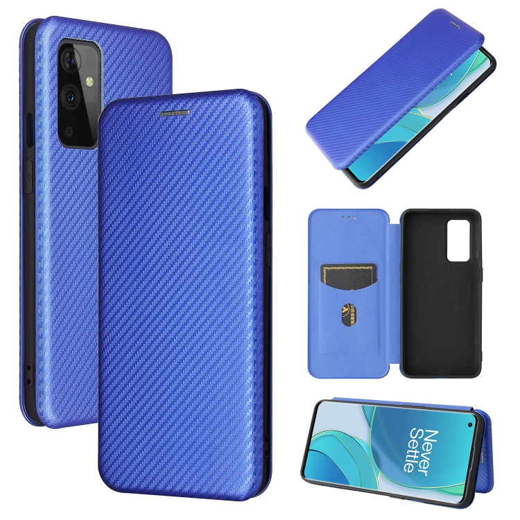 Carbon Fiber Texture Magnetic Horizontal Flip TPU + PC + PU Leather Case with Card Slot, For HTC Desire 21 Pro, For vivo Y51 2020, For OnePlus 9, For UMIDIGI A7S