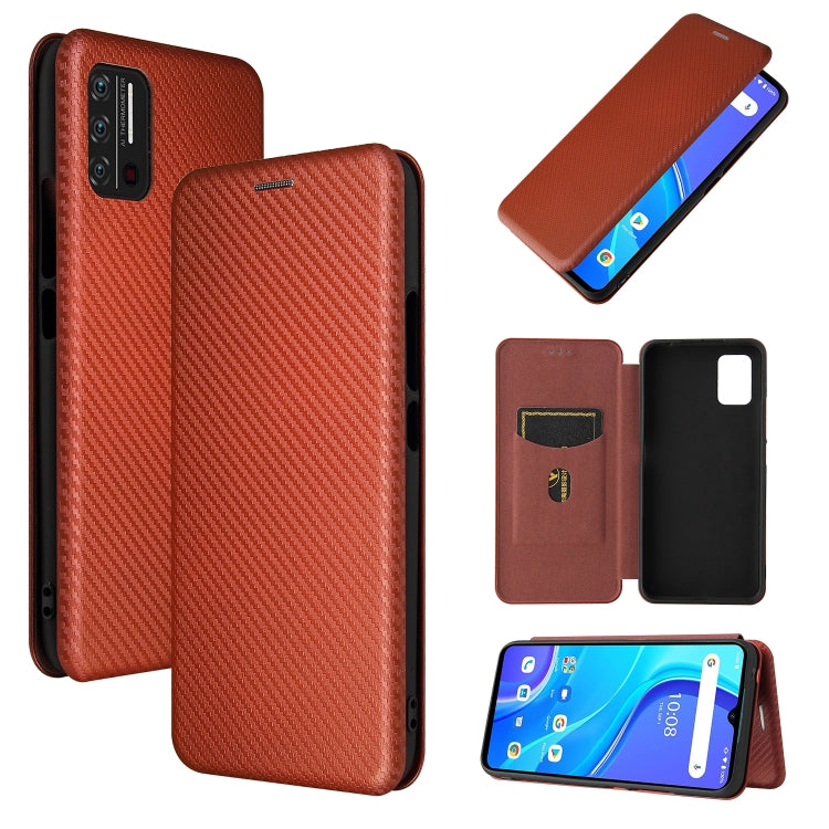 Carbon Fiber Texture Magnetic Horizontal Flip TPU + PC + PU Leather Case with Card Slot, For HTC Desire 21 Pro, For vivo Y51 2020, For OnePlus 9, For UMIDIGI A7S