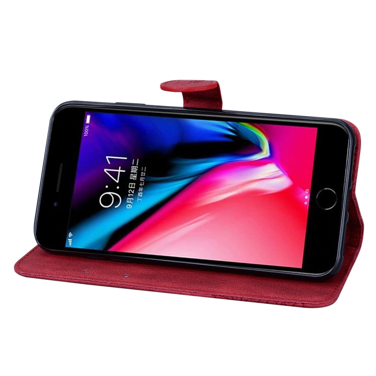Retro Skin Feel Butterflies Embossing Horizontal Flip Leather Case with Holder & Card Slots & Wallet