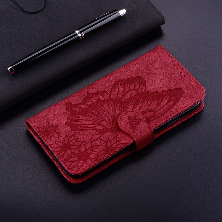 Retro Skin Feel Butterflies Embossing Horizontal Flip Leather Case with Holder & Card Slots & Wallet