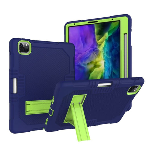 Contrast Color Robot Shockproof Silicone + PC Protective Case with Holder
