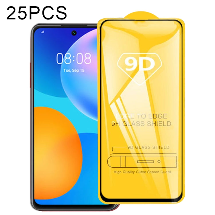 25 PCS 9D Full Glue Full Screen Tempered Glass Film, For Huawei P Smart S, For Huawei P Smart 2021, For Huawei P40 Lite E, For Huawei P40 Lite 5G, For Huawei P30 Lite 2020, For Huawei Nova 7, For Huawei Nova 7 SE, For Huawei Honor 9X Lite��������������...