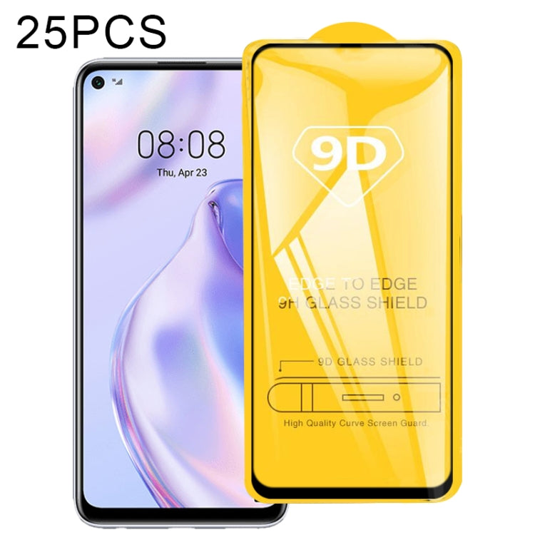 25 PCS 9D Full Glue Full Screen Tempered Glass Film, For Huawei P Smart S, For Huawei P Smart 2021, For Huawei P40 Lite E, For Huawei P40 Lite 5G, For Huawei P30 Lite 2020, For Huawei Nova 7, For Huawei Nova 7 SE, For Huawei Honor 9X Lite��������������...