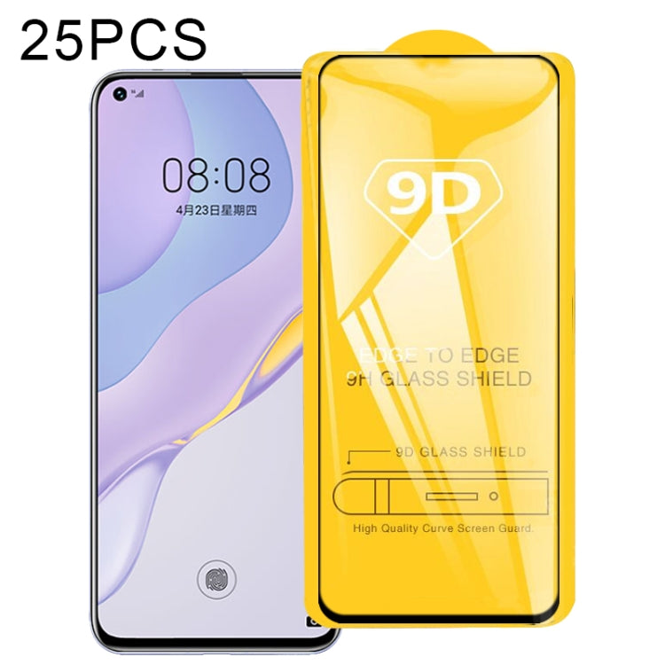 25 PCS 9D Full Glue Full Screen Tempered Glass Film, For Huawei P Smart S, For Huawei P Smart 2021, For Huawei P40 Lite E, For Huawei P40 Lite 5G, For Huawei P30 Lite 2020, For Huawei Nova 7, For Huawei Nova 7 SE, For Huawei Honor 9X Lite��������������...