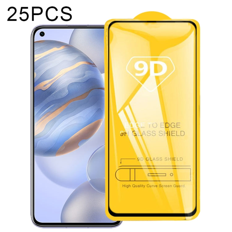 25 PCS 9D Full Glue Full Screen Tempered Glass Film, For Huawei P Smart S, For Huawei P Smart 2021, For Huawei P40 Lite E, For Huawei P40 Lite 5G, For Huawei P30 Lite 2020, For Huawei Nova 7, For Huawei Nova 7 SE, For Huawei Honor 9X Lite��������������...