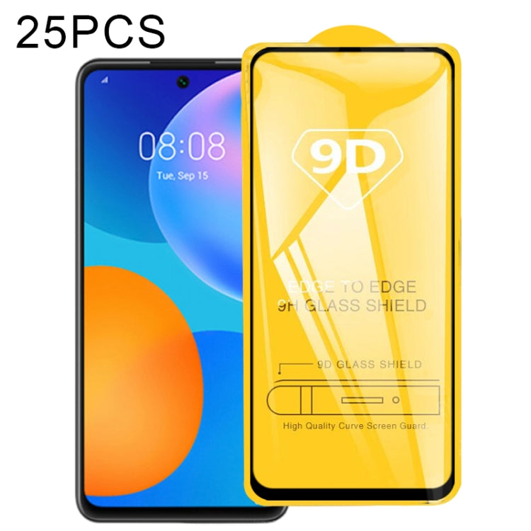25 PCS 9D Full Glue Full Screen Tempered Glass Film, For Huawei P Smart S, For Huawei P Smart 2021, For Huawei P40 Lite E, For Huawei P40 Lite 5G, For Huawei P30 Lite 2020, For Huawei Nova 7, For Huawei Nova 7 SE, For Huawei Honor 9X Lite��������������...