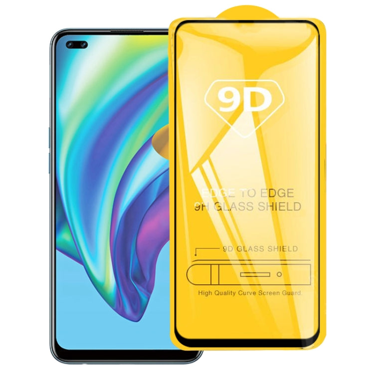 9D Full Glue Full Screen Tempered Glass Film, For OPPO A53 2020, For OPPO A53s, For OPPO A73 2020, For OPPO A93 2020, For OPPO A33 2020, For OPPO Realme 7, For OPPO Realme 7 Pro, For OPPO Realme 7i, For OPPO Realme C15, For OPPO Realme C17�������������...