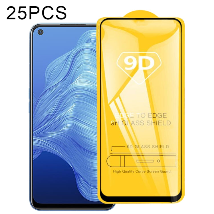 25 PCS 9D Full Glue Full Screen Tempered Glass Film, For OPPO A53 2020, For OPPO A53s, For OPPO A73 2020, For OPPO A93 2020, For OPPO A33 2020, For OPPO Realme 7, For OPPO Realme 7 Pro, For OPPO Realme 7i, For OPPO Realme C15, For OPPO Realme C17������...