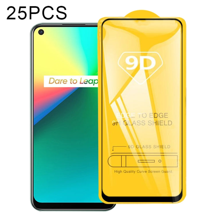 25 PCS 9D Full Glue Full Screen Tempered Glass Film, For OPPO A53 2020, For OPPO A53s, For OPPO A73 2020, For OPPO A93 2020, For OPPO A33 2020, For OPPO Realme 7, For OPPO Realme 7 Pro, For OPPO Realme 7i, For OPPO Realme C15, For OPPO Realme C17������...