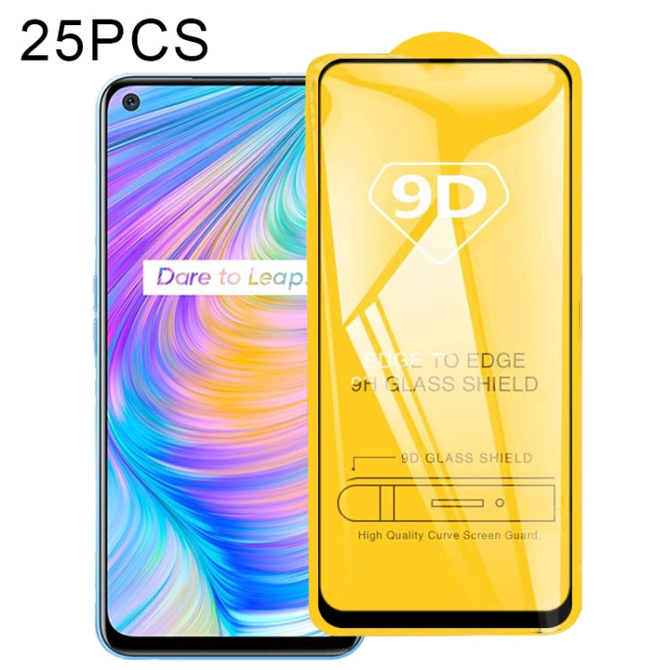 25 PCS 9D Full Glue Full Screen Tempered Glass Film, For OPPO A53 2020, For OPPO A53s, For OPPO A73 2020, For OPPO A93 2020, For OPPO A33 2020, For OPPO Realme 7, For OPPO Realme 7 Pro, For OPPO Realme 7i, For OPPO Realme C15, For OPPO Realme C17������...