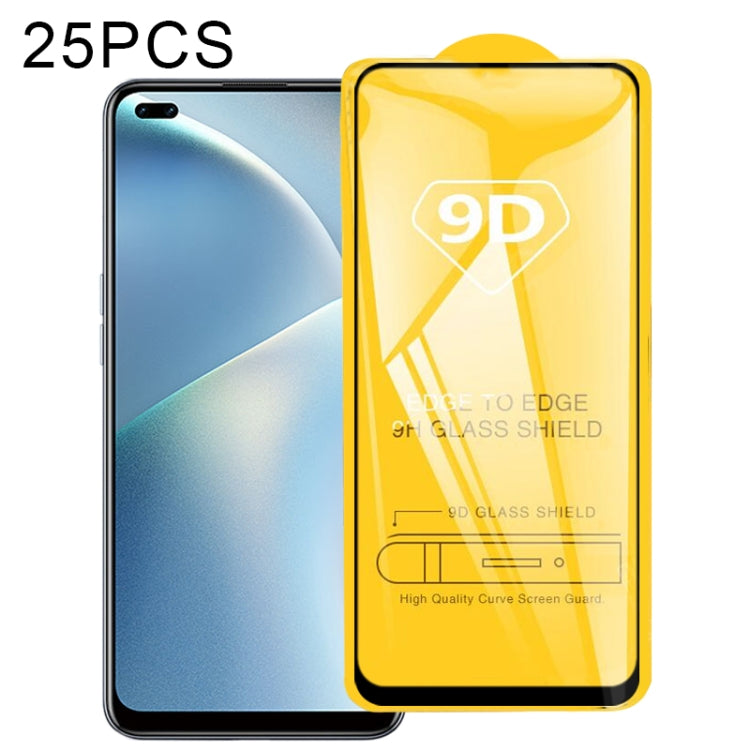 25 PCS 9D Full Glue Full Screen Tempered Glass Film, For OPPO A53 2020, For OPPO A53s, For OPPO A73 2020, For OPPO A93 2020, For OPPO A33 2020, For OPPO Realme 7, For OPPO Realme 7 Pro, For OPPO Realme 7i, For OPPO Realme C15, For OPPO Realme C17������...