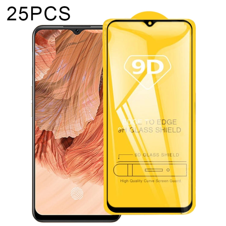 25 PCS 9D Full Glue Full Screen Tempered Glass Film, For OPPO A53 2020, For OPPO A53s, For OPPO A73 2020, For OPPO A93 2020, For OPPO A33 2020, For OPPO Realme 7, For OPPO Realme 7 Pro, For OPPO Realme 7i, For OPPO Realme C15, For OPPO Realme C17������...