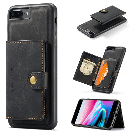 JEEHOOD Retro Magnetic Detachable Protective Case with Wallet & Card Slot & Holder
