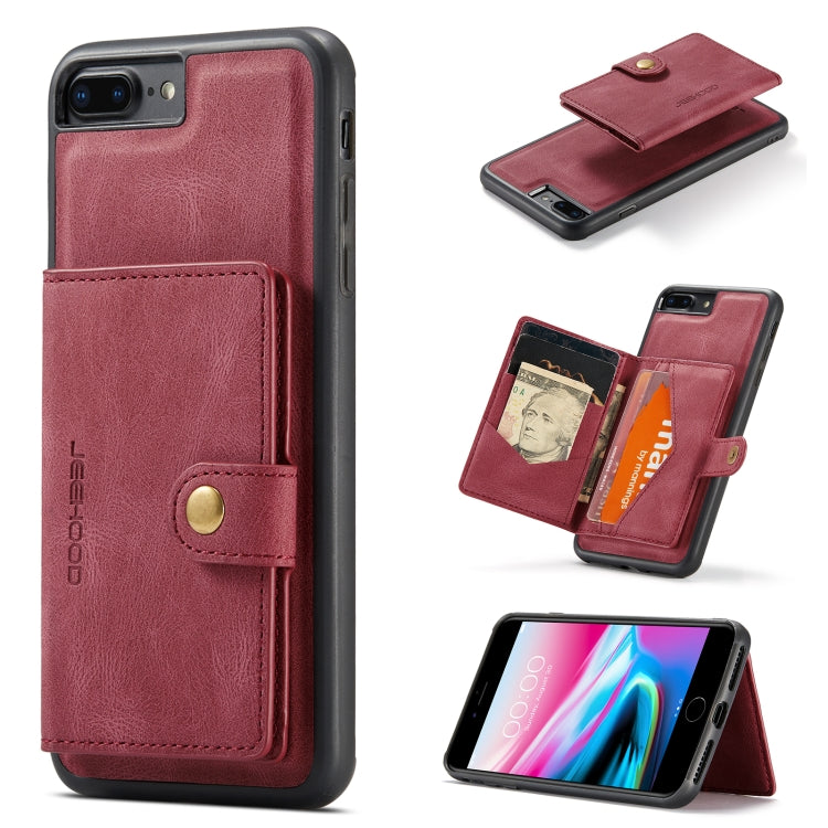 JEEHOOD Retro Magnetic Detachable Protective Case with Wallet & Card Slot & Holder