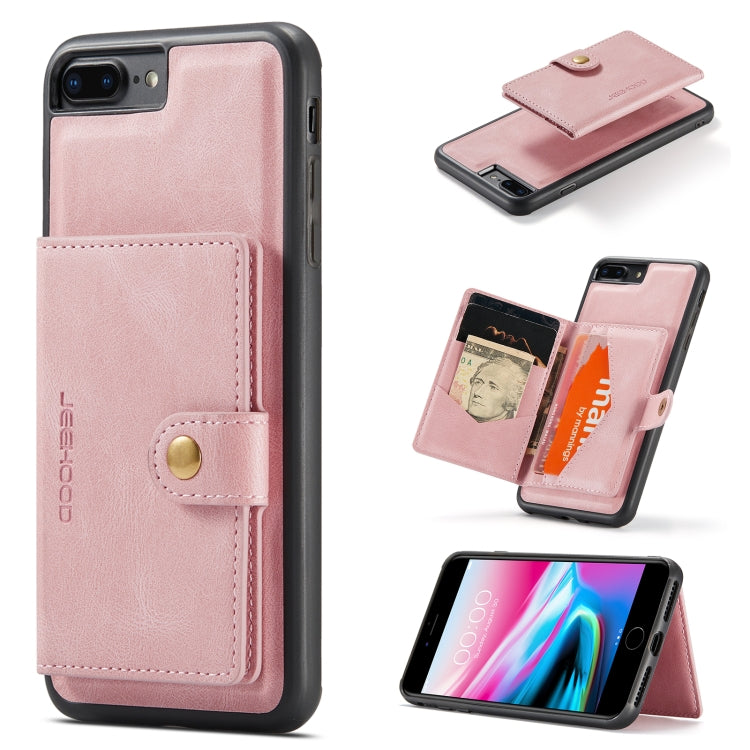 JEEHOOD Retro Magnetic Detachable Protective Case with Wallet & Card Slot & Holder