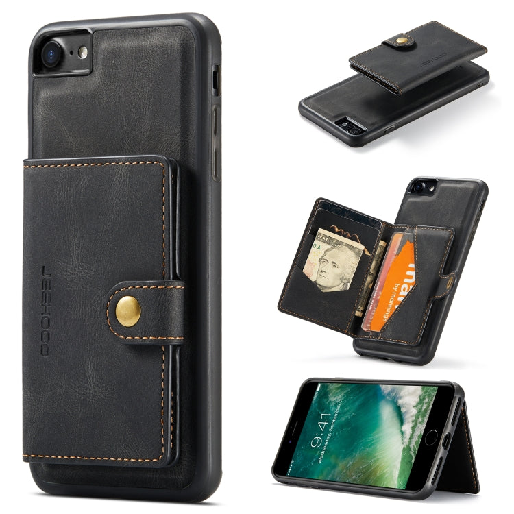 JEEHOOD Retro Magnetic Detachable Protective Case with Wallet & Card Slot & Holder