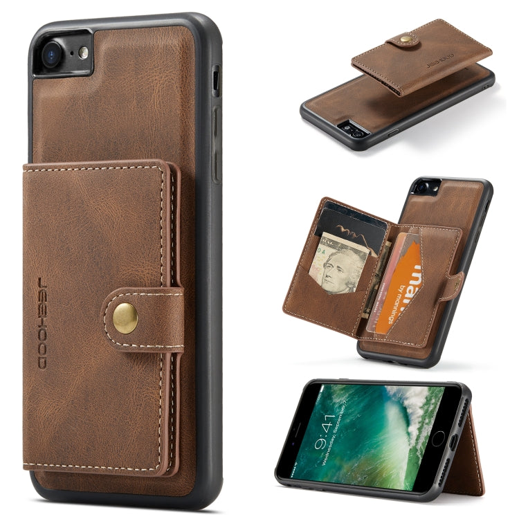 JEEHOOD Retro Magnetic Detachable Protective Case with Wallet & Card Slot & Holder