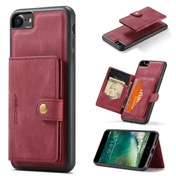 JEEHOOD Retro Magnetic Detachable Protective Case with Wallet & Card Slot & Holder