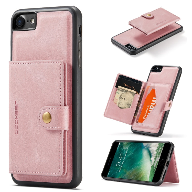 JEEHOOD Retro Magnetic Detachable Protective Case with Wallet & Card Slot & Holder
