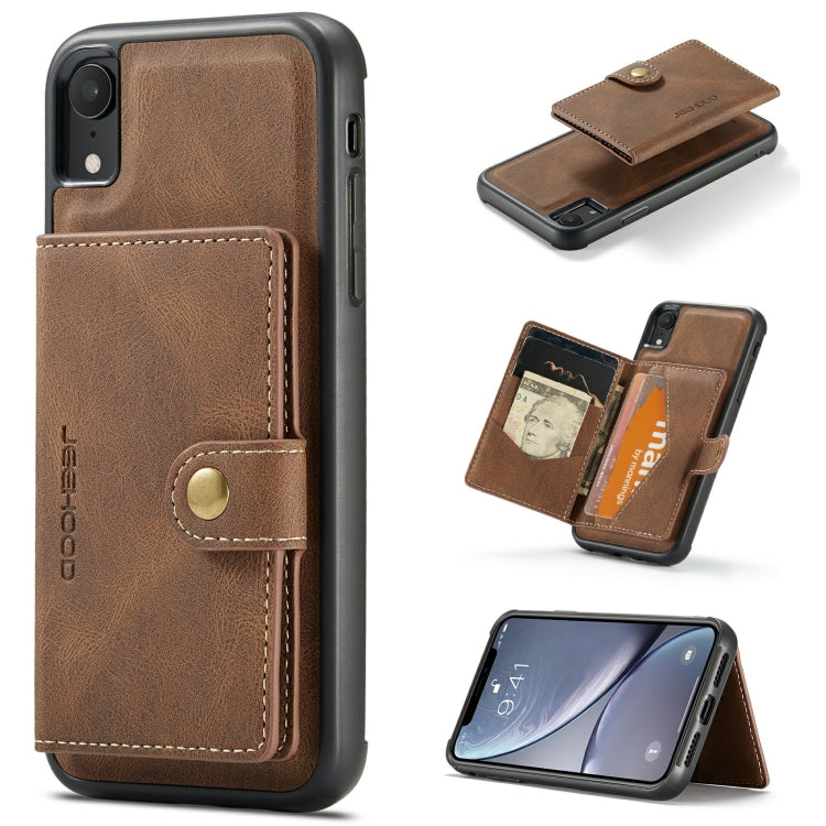 JEEHOOD Retro Magnetic Detachable Protective Case with Wallet & Card Slot & Holder