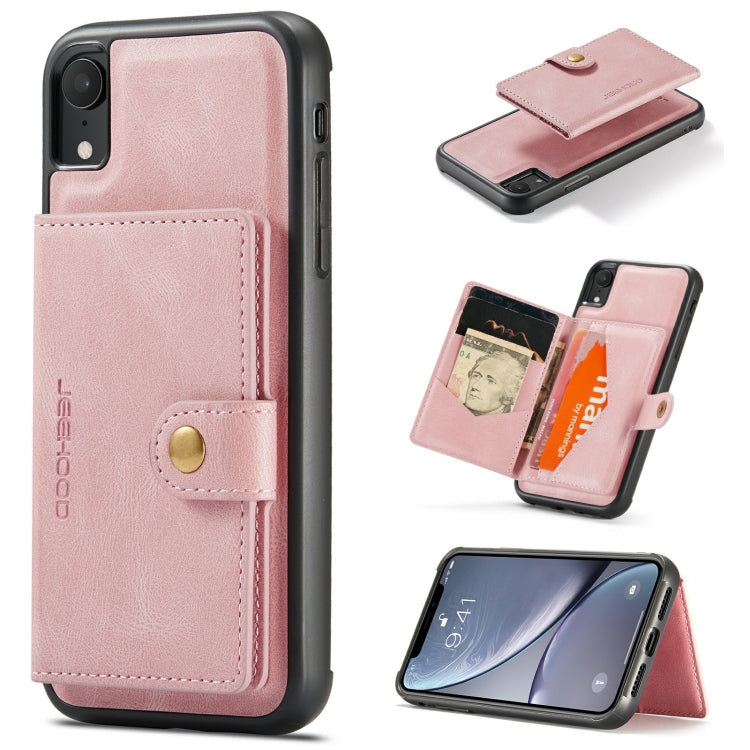 JEEHOOD Retro Magnetic Detachable Protective Case with Wallet & Card Slot & Holder