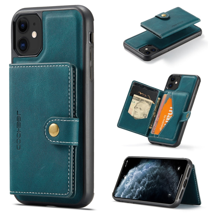 JEEHOOD Retro Magnetic Detachable Protective Case with Wallet & Card Slot & Holder