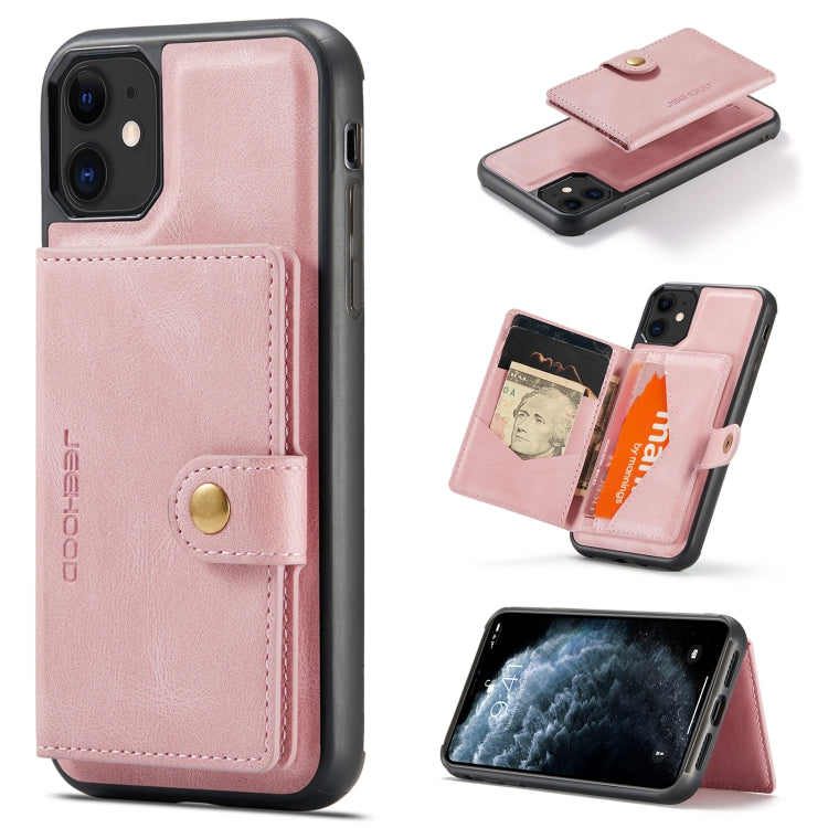 JEEHOOD Retro Magnetic Detachable Protective Case with Wallet & Card Slot & Holder