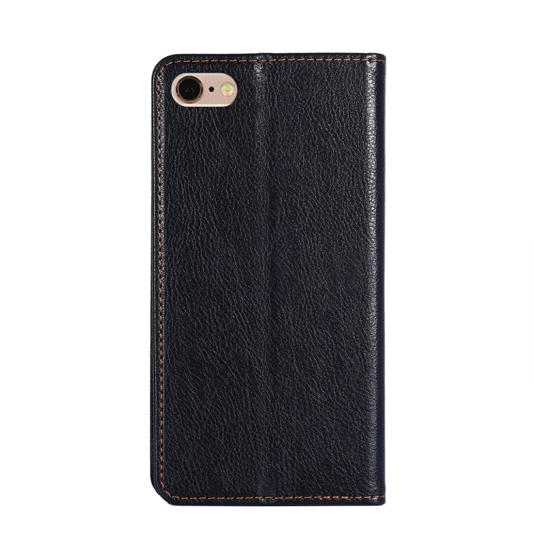 PU + TPU Gloss Oil Solid Color Magnetic Horizontal Flip Leather Case with Holder & Card Slot & Wallet