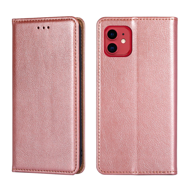 PU + TPU Gloss Oil Solid Color Magnetic Horizontal Flip Leather Case with Holder & Card Slot & Wallet