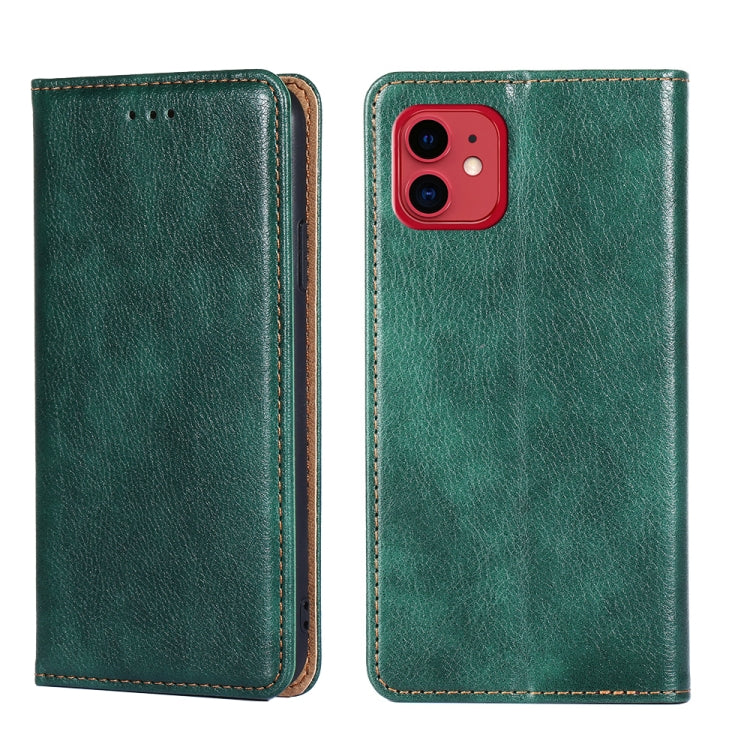 PU + TPU Gloss Oil Solid Color Magnetic Horizontal Flip Leather Case with Holder & Card Slot & Wallet