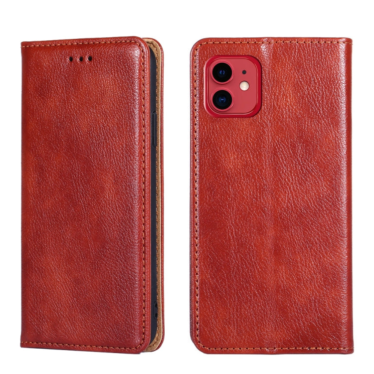 PU + TPU Gloss Oil Solid Color Magnetic Horizontal Flip Leather Case with Holder & Card Slot & Wallet