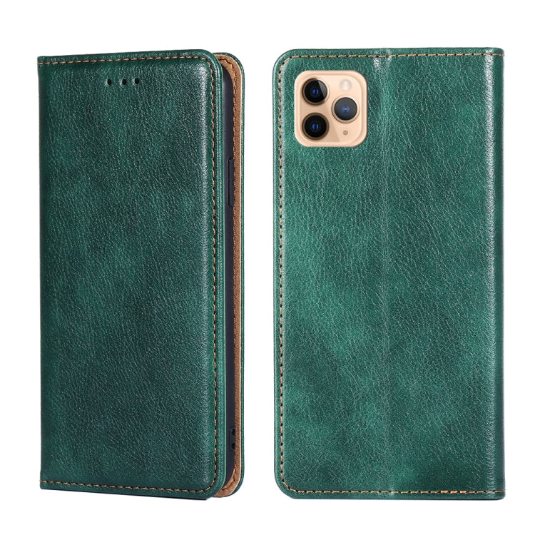 PU + TPU Gloss Oil Solid Color Magnetic Horizontal Flip Leather Case with Holder & Card Slot & Wallet