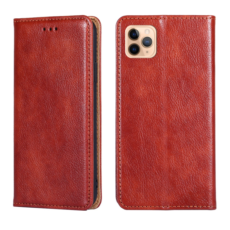 PU + TPU Gloss Oil Solid Color Magnetic Horizontal Flip Leather Case with Holder & Card Slot & Wallet