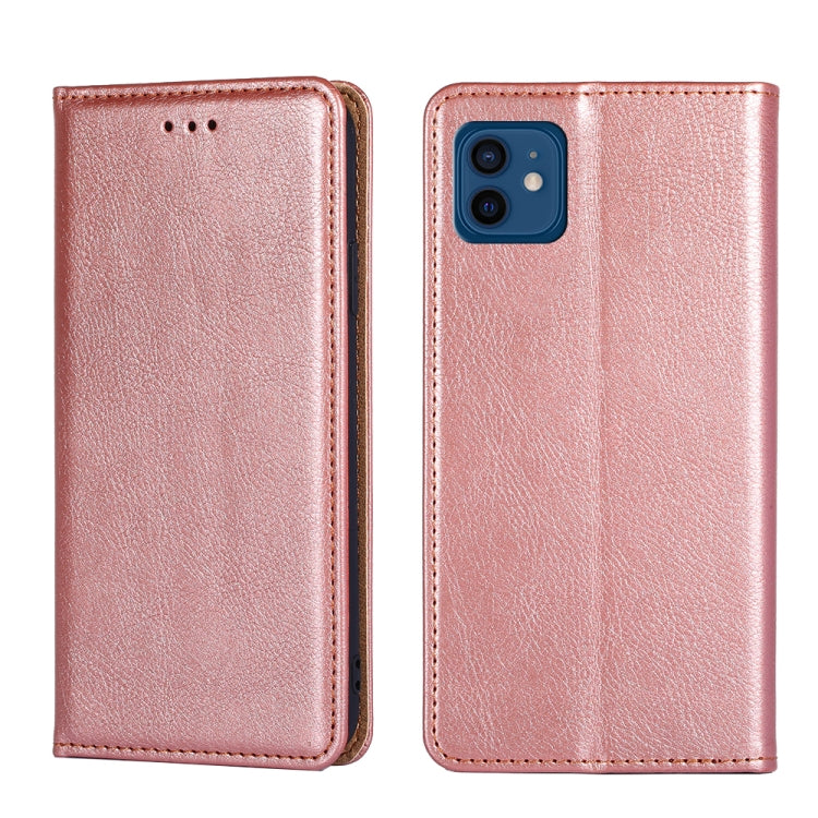 PU + TPU Gloss Oil Solid Color Magnetic Horizontal Flip Leather Case with Holder & Card Slot & Wallet