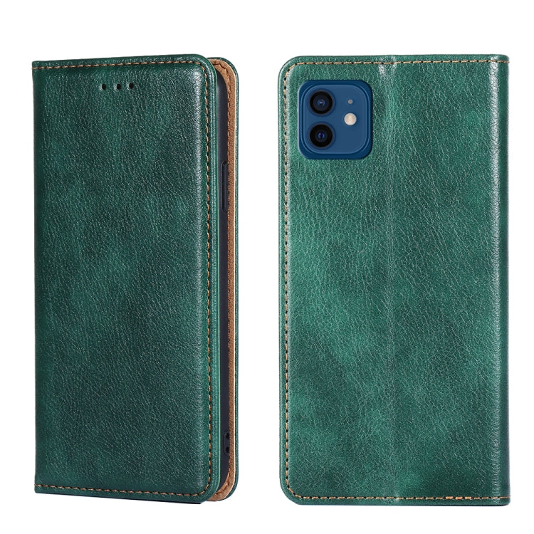 PU + TPU Gloss Oil Solid Color Magnetic Horizontal Flip Leather Case with Holder & Card Slot & Wallet
