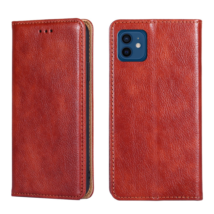 PU + TPU Gloss Oil Solid Color Magnetic Horizontal Flip Leather Case with Holder & Card Slot & Wallet