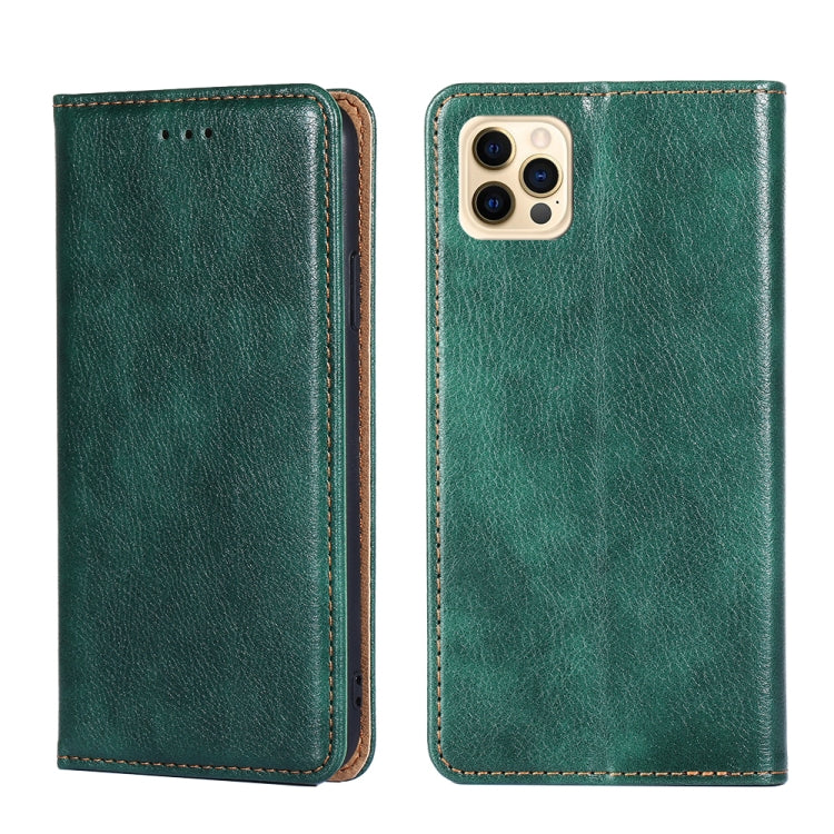 PU + TPU Gloss Oil Solid Color Magnetic Horizontal Flip Leather Case with Holder & Card Slot & Wallet