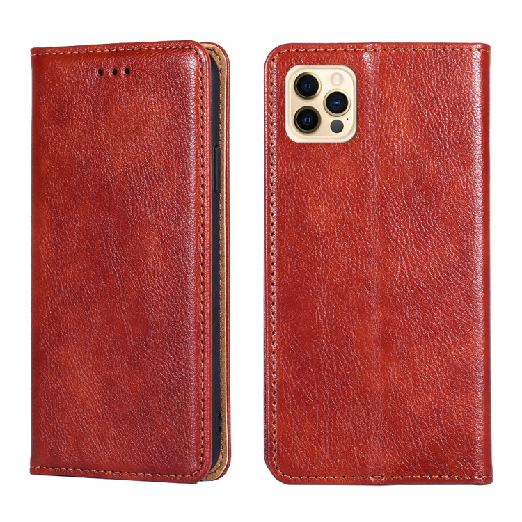 PU + TPU Gloss Oil Solid Color Magnetic Horizontal Flip Leather Case with Holder & Card Slot & Wallet