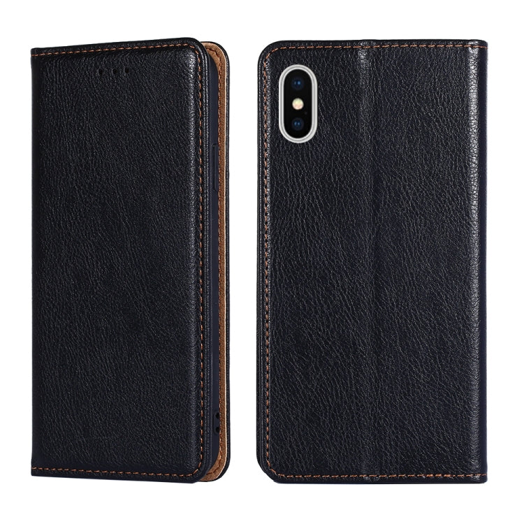 PU + TPU Gloss Oil Solid Color Magnetic Horizontal Flip Leather Case with Holder & Card Slot & Wallet
